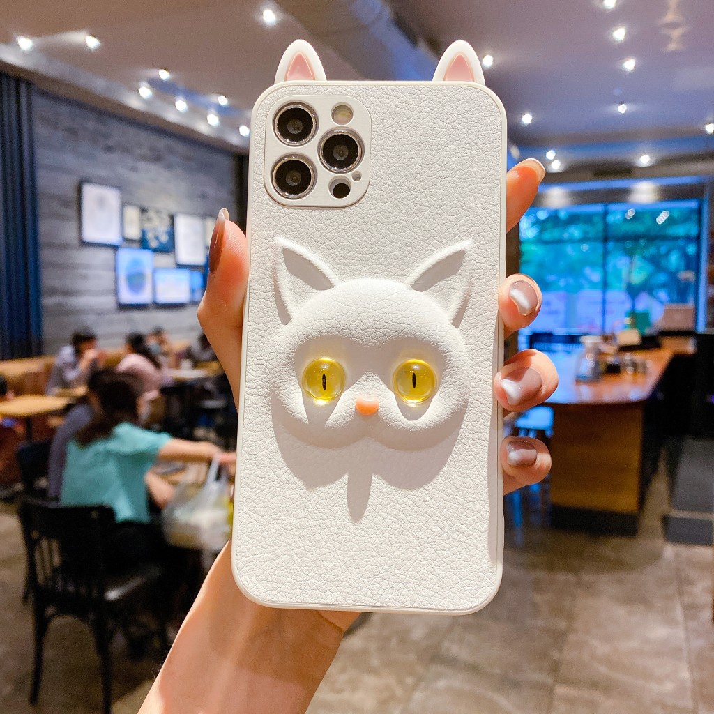 Ốp điện thoại họa tiết mèo 3D nổi bật ấn tượng cho OPPO Reno 4 4pro 5 5pro+ 6 6pro 6pro+ R17 Reno K9 Find X3/pro