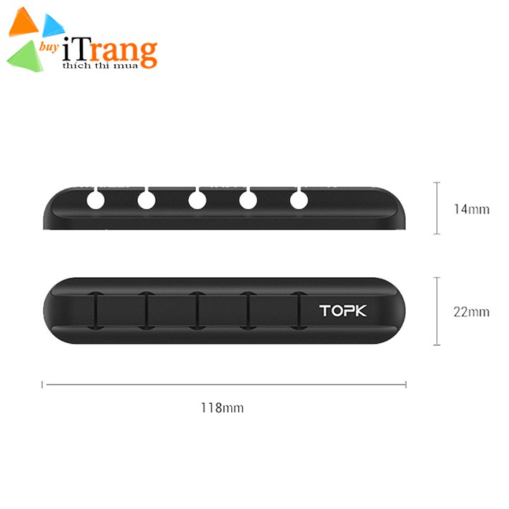 Thanh dán silicon kẹp cố định dây cáp sạc, dây điện, tai nghe, sắp xếp gọn gàng | BigBuy360 - bigbuy360.vn