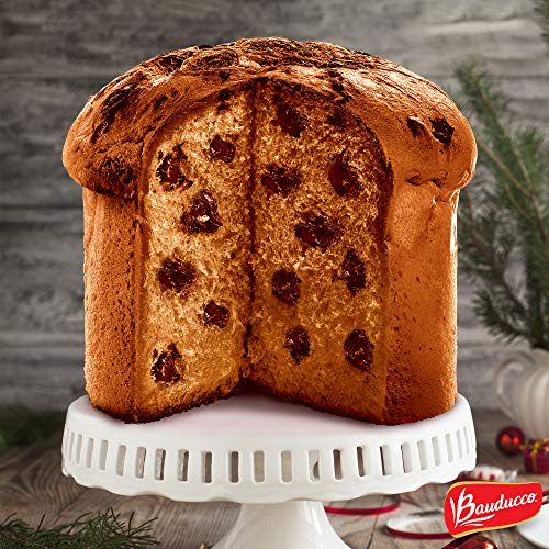 Bánh bông lan men tự nhiên nhân trái cây sấy và socola Ý Panettone Bauducco 100g