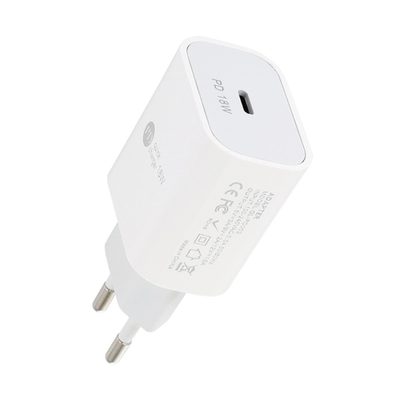 Củ Sạc Nhanh Alli Us Eu 18w Pd Usb Type C Cho Iphone-12