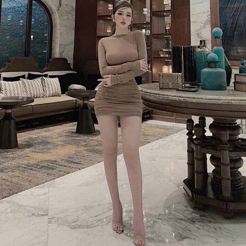 Đầm Body rúm sexy nhiều màu chất đẹp