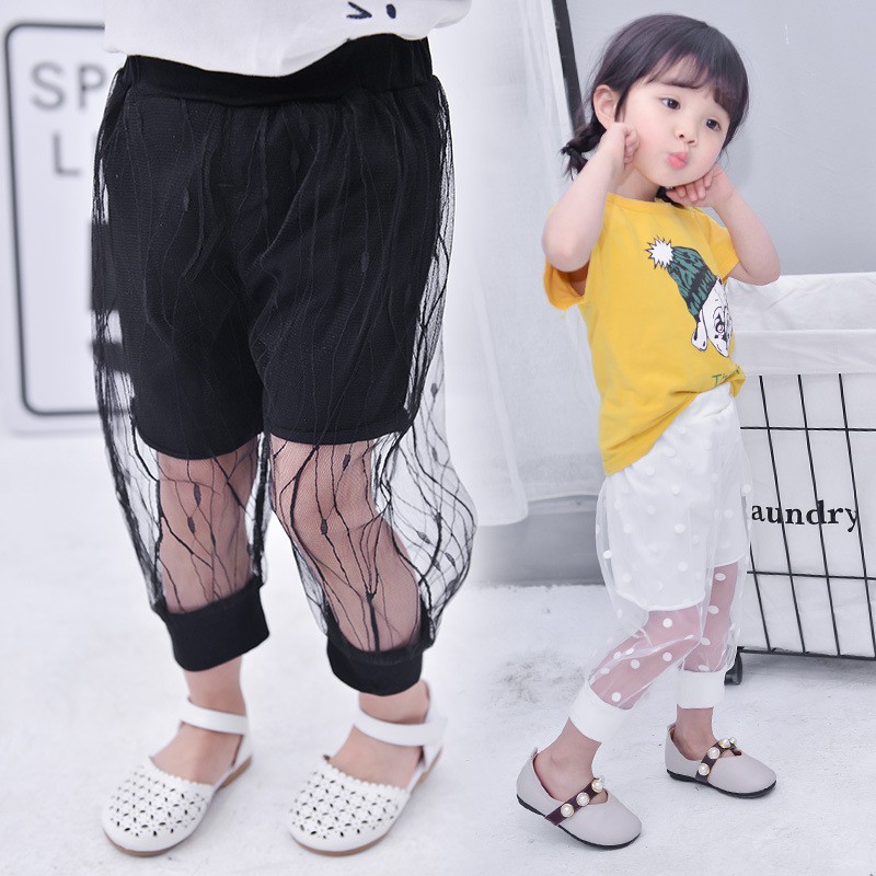 (XẢ LỖ)_ GIÁ KỊCH SÀN__Quần lưới sành điệu cho bé gái 6-16kg . - Shop Hà Trần