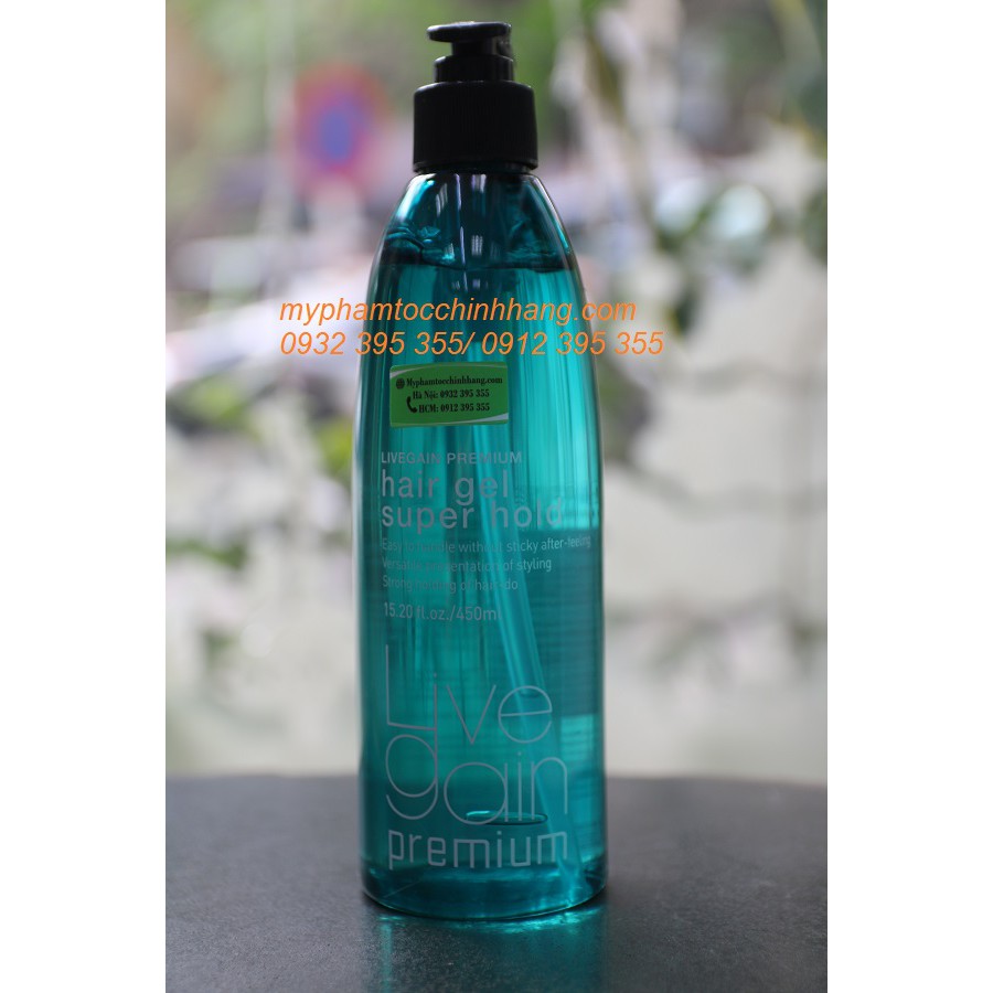 GEL CỨNG LIVEGAIN PREMIUM SUPER HOLD 450ML