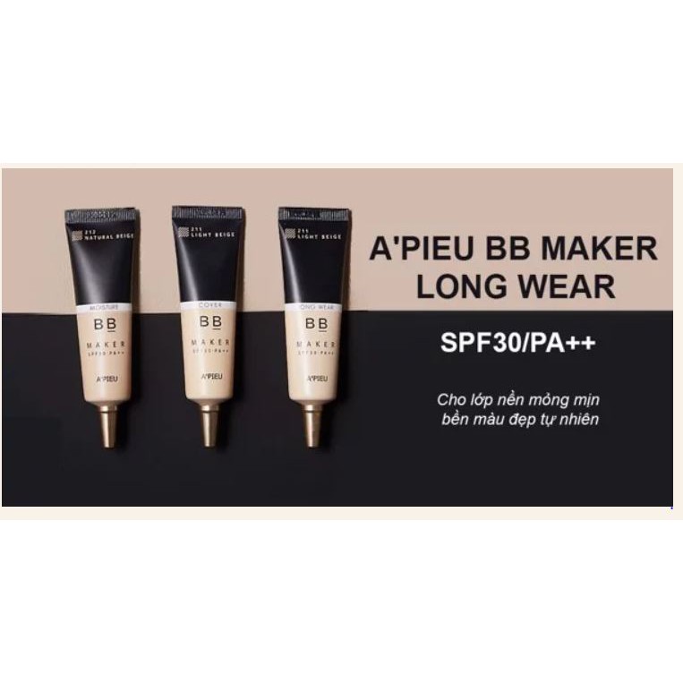 Kem Nền Lâu Trôi A'Pieu BB Maker Long Wear SPF 30 PA++