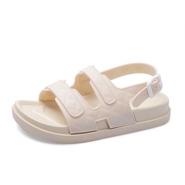 Sandal - Dép quai hậu unisex cao su 2 quai