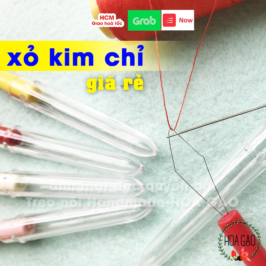 Dụng cụ xỏ kim chỉ, túi 10 cây HOA GẠO GXC10 xỏ chỉ dễ dàng và nhanh hơn, phụ kiện may mặc chất lượng, 1k freeship