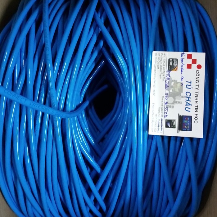 Cáp mạng AMP UTP CAT6 0602 - Màu xanh (Giá bán lẻ theo từng MÉT)