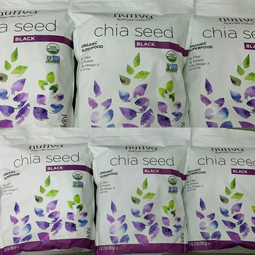 Hạt chia Nutiva Organic Chia Seed 907g date 26/7/2022