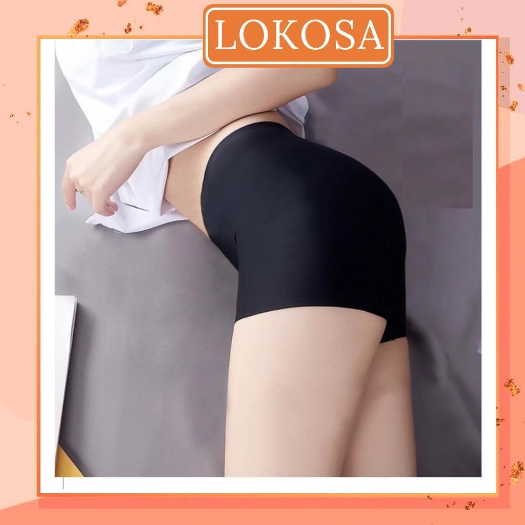 Quần Lót Đùi LOKOSA Quần Bảo Hộ Mặc Váy Đúc Su Trơn Không Lộ Viền Cao Cấp Mềm Mại Thoáng Mát PK001