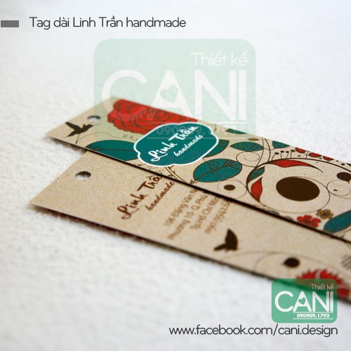 1000c In theo yêu cầu Tag giấy que dài 2.5 x 8.5cm - Tem Nhãn giấy treo quần áo