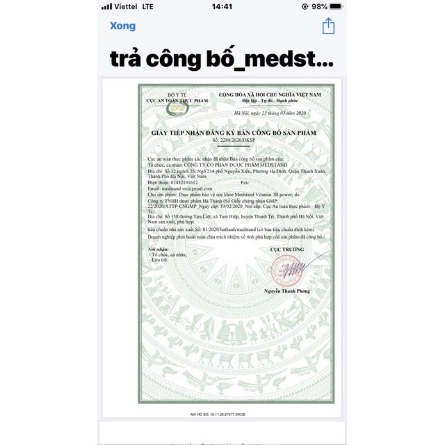MEDSTAND VITAMIN 3B POWER - giúp bổ sung vitamin nhóm B  cho cơ thể.