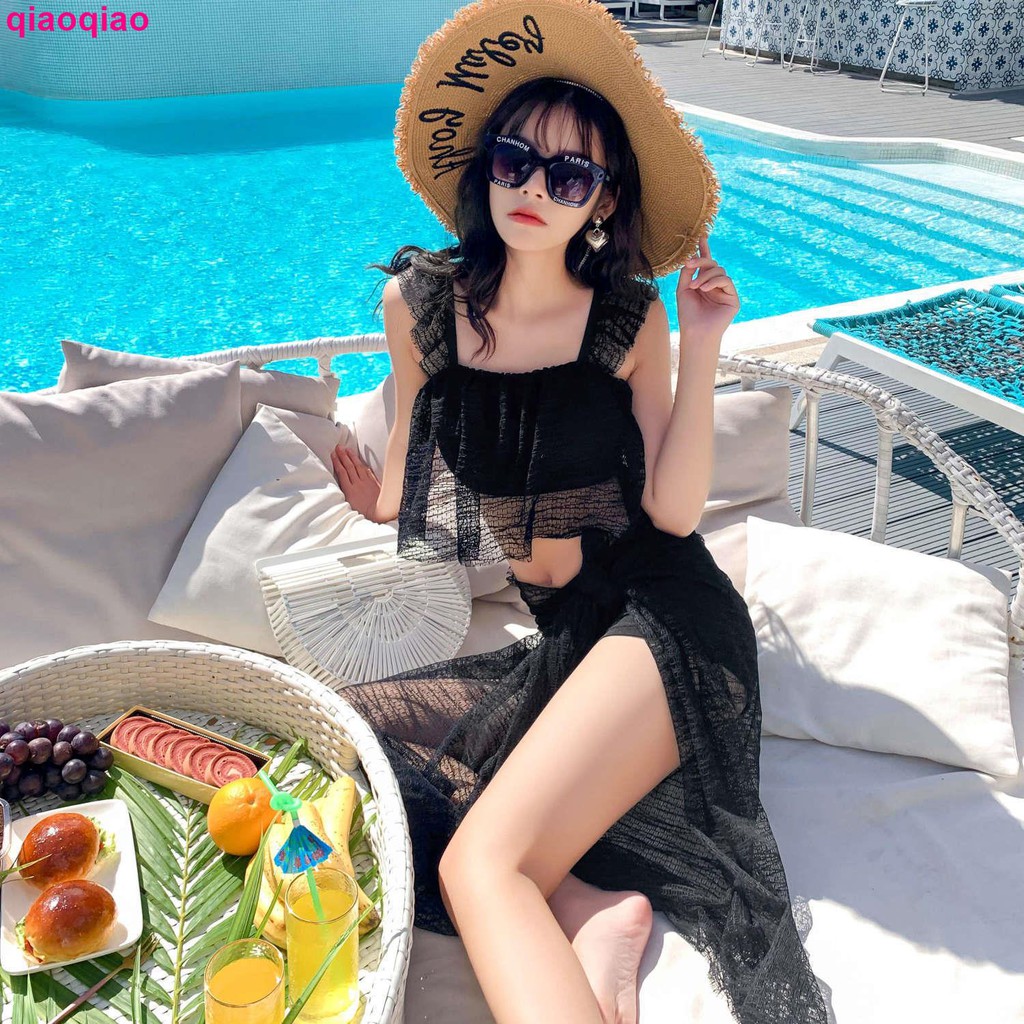 Set Bikini Kèm Áo Khoác Ngoài Quyến Rũ Cho Nữ | BigBuy360 - bigbuy360.vn