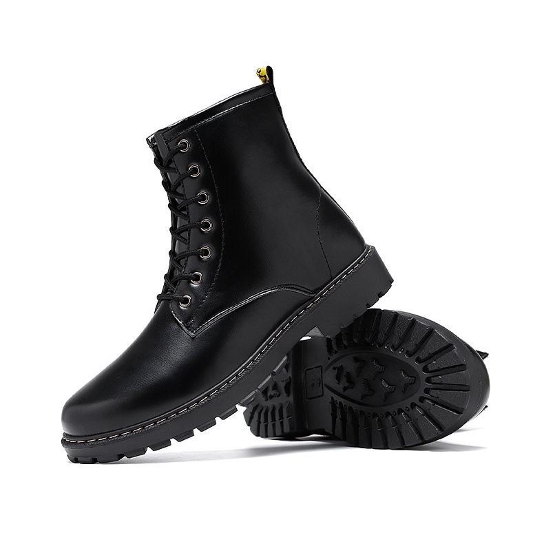 [ VIDEO THẬT] Giày COMBAT BOOTS ,Giày bốt nam bốt cổ cao kiểu dáng trẻ trung năng động đế cao da mềm đi rất êm chân -Q51