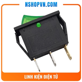 Công tắc bập bênh có đèn KCD3-101N (đỏ, xanh lá)