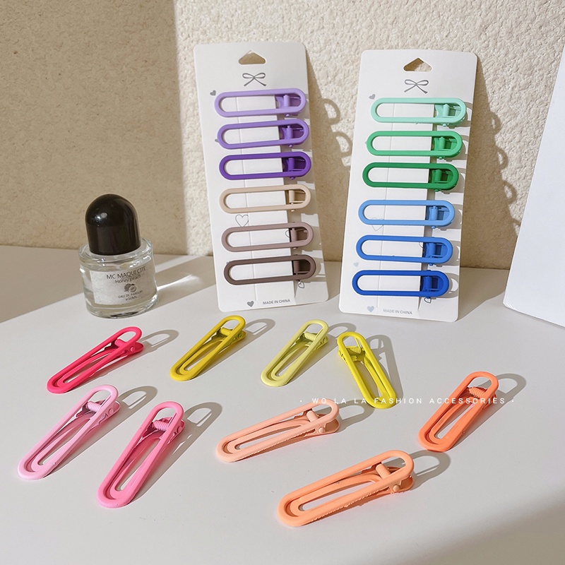 Set 3 Kẹp Tóc Thiết Kế Đơn Giản Đáng Yêu Cho Bé Gái