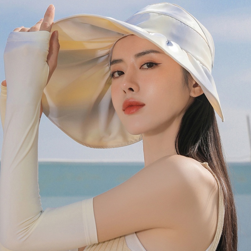 Nón Lưỡi Trai Hở Chóp Chống Nắng Màu Sắc Gradient Thời Trang Mùa Hè