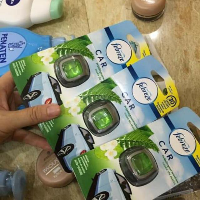 NƯỚC HOA XE ÔTÔ của Đức 🌿🌿Febreze Car hương hoa mùa xuân với hương thơm dịu mát và an toàn cho người ngồi trong xe🇩🇪