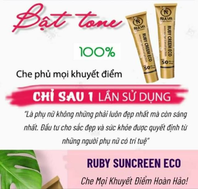 Kem che khuyết điểm RULYA RUBY SUNSCREEN ECO | BigBuy360 - bigbuy360.vn