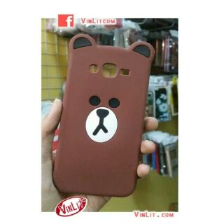 [ J2 Prime ] Ốp lưng gấu brown