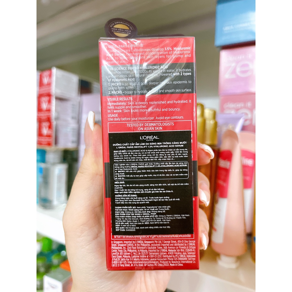 Loreal - Serum Căng Mọng Sáng Da Loreal Revitalift 1.5% Hyaluronic Acid