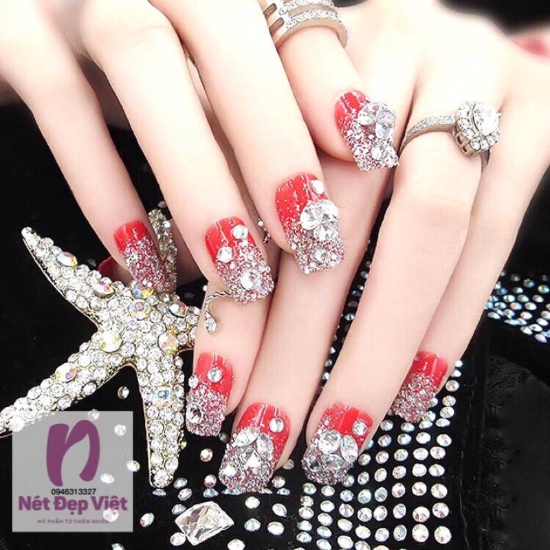 Móng Tay Giả Đính Đá -Nail Giả Rất Đẹp Và Sang Trọng, Tiện Lợi Với Giá Cực Rẻ