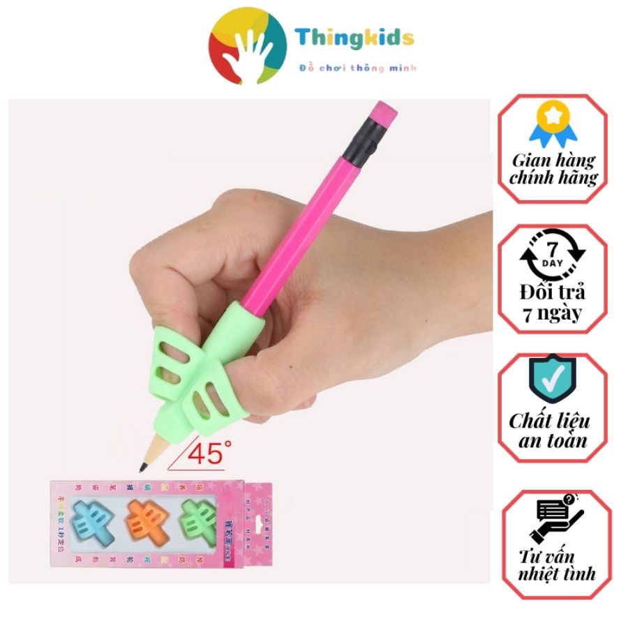 Combo 03 Đệm định vị cầm bút cho bé mới tập viết cao su cao cấp - Thingkids