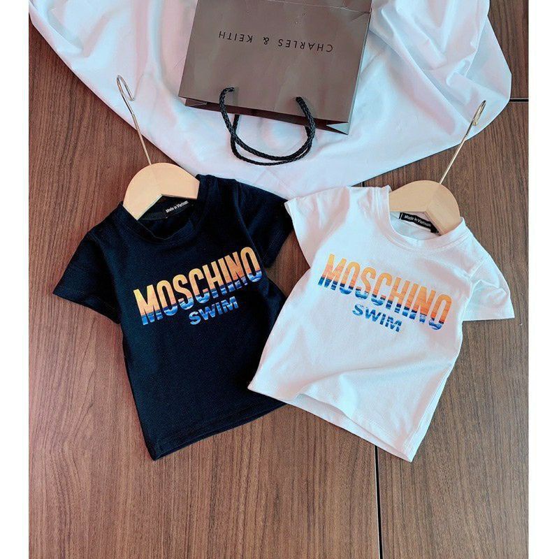 Áo Thun Cotton Ngắn Tay Cho Bé Trai Bé Gái Size Nhí (Das, Ni.ke, Pu.ma, Le.vis)