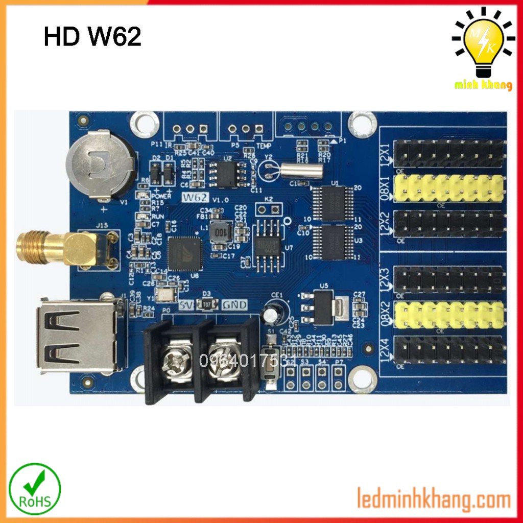 Mạch điều khiển HD-W62 (có wifi điều khiển led 1 màu-3 màu)