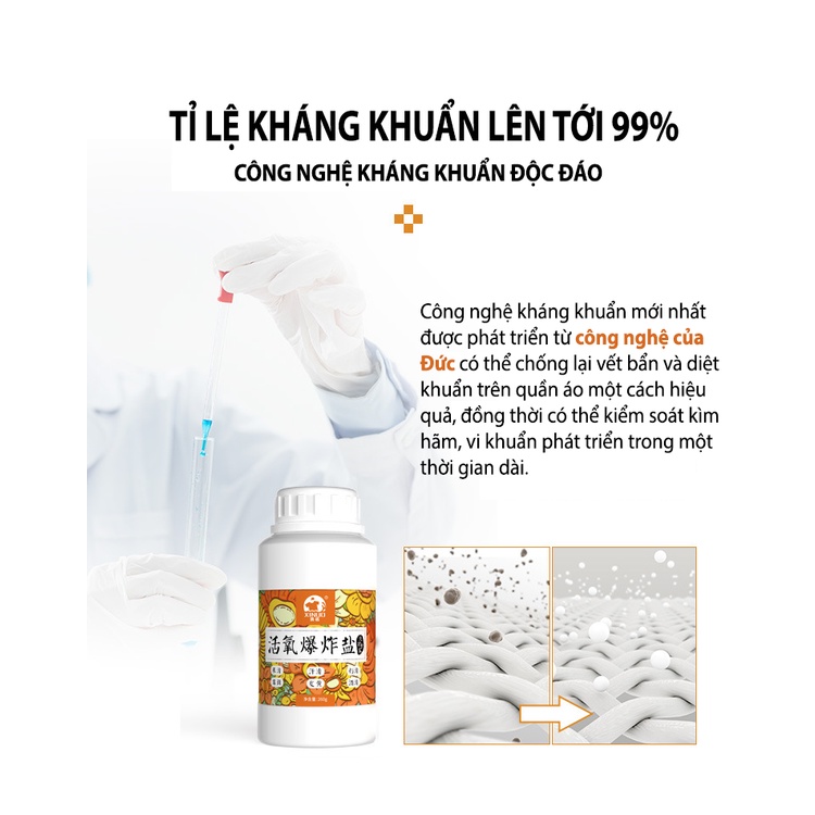 Bột Giặt Vết Ố Vàng Quần áo Xinuo - Hộp 260g
