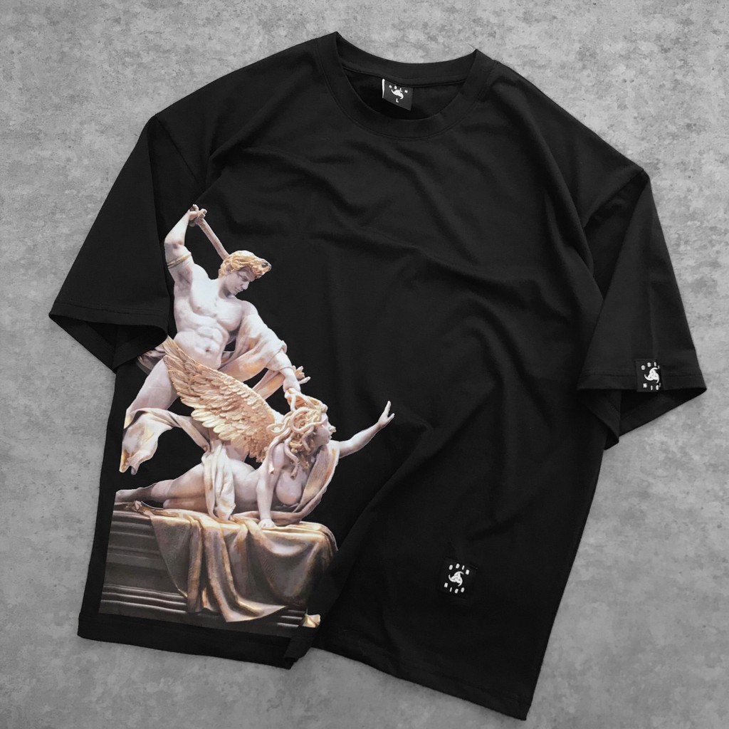 Áo thun tay lỡ ,oversize medusa , from rộng , phông nam nữ unisex ,chất cotton ,mikenco2