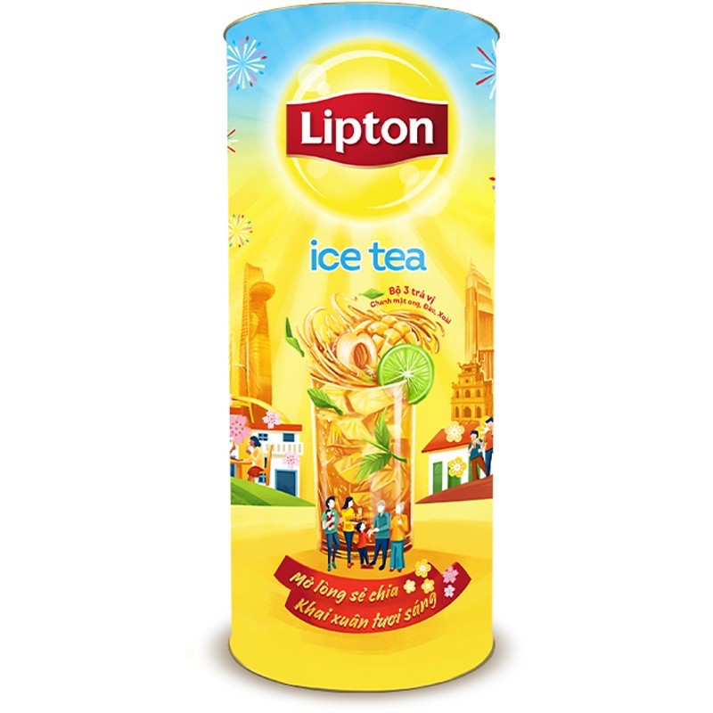 TRÀ LIPTON ICE TEA ỐNG 224G