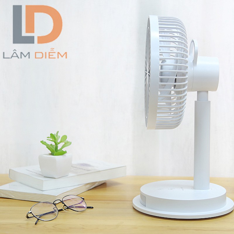 Quạt sạc để bàn có đèn led đa năng dp 7627