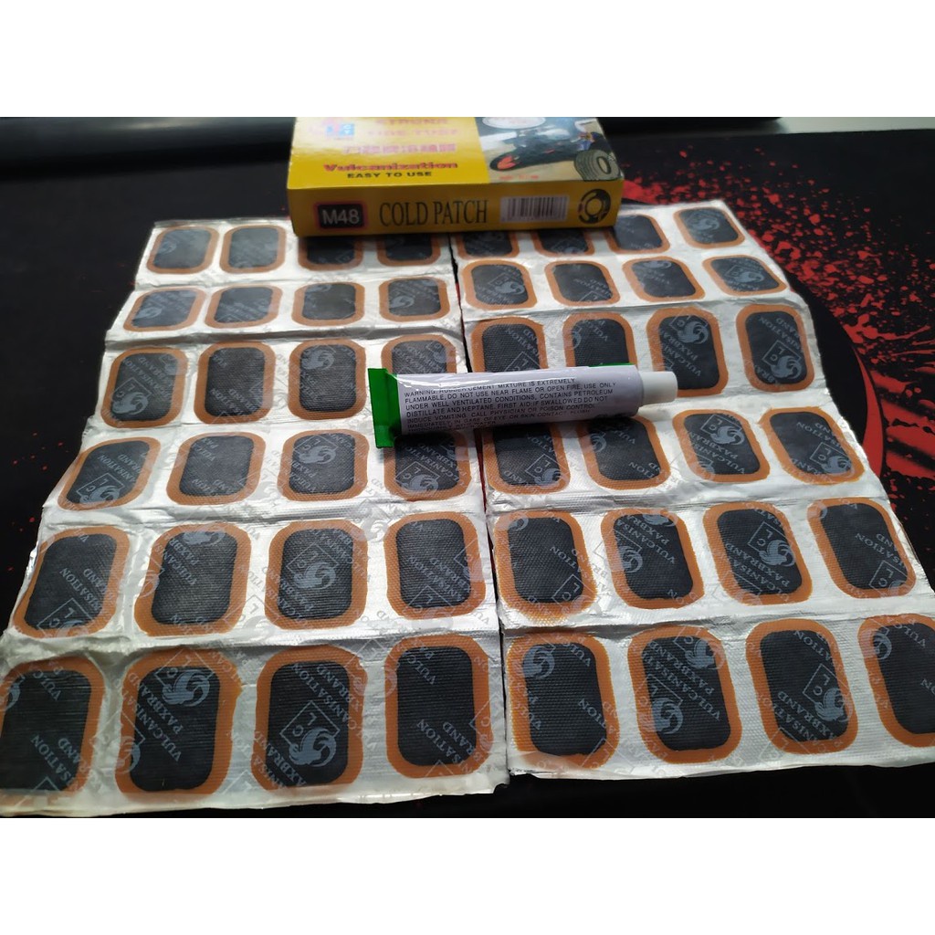 Hộp  Miếng Keo Dán Vá Ruột Xe Đạp Cold Patch M48- L24