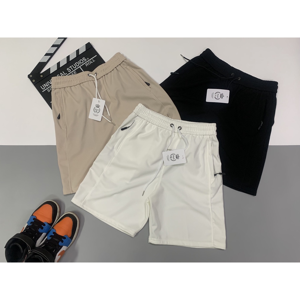 quần ngố thể thao, short nam chất Cotton sốp cao cấp co giãn 4 chiều