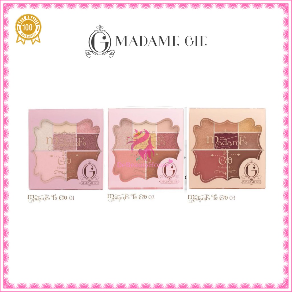 (hàng Mới Về) Bảng Phấn Mắt Madame Gie Madame To Go