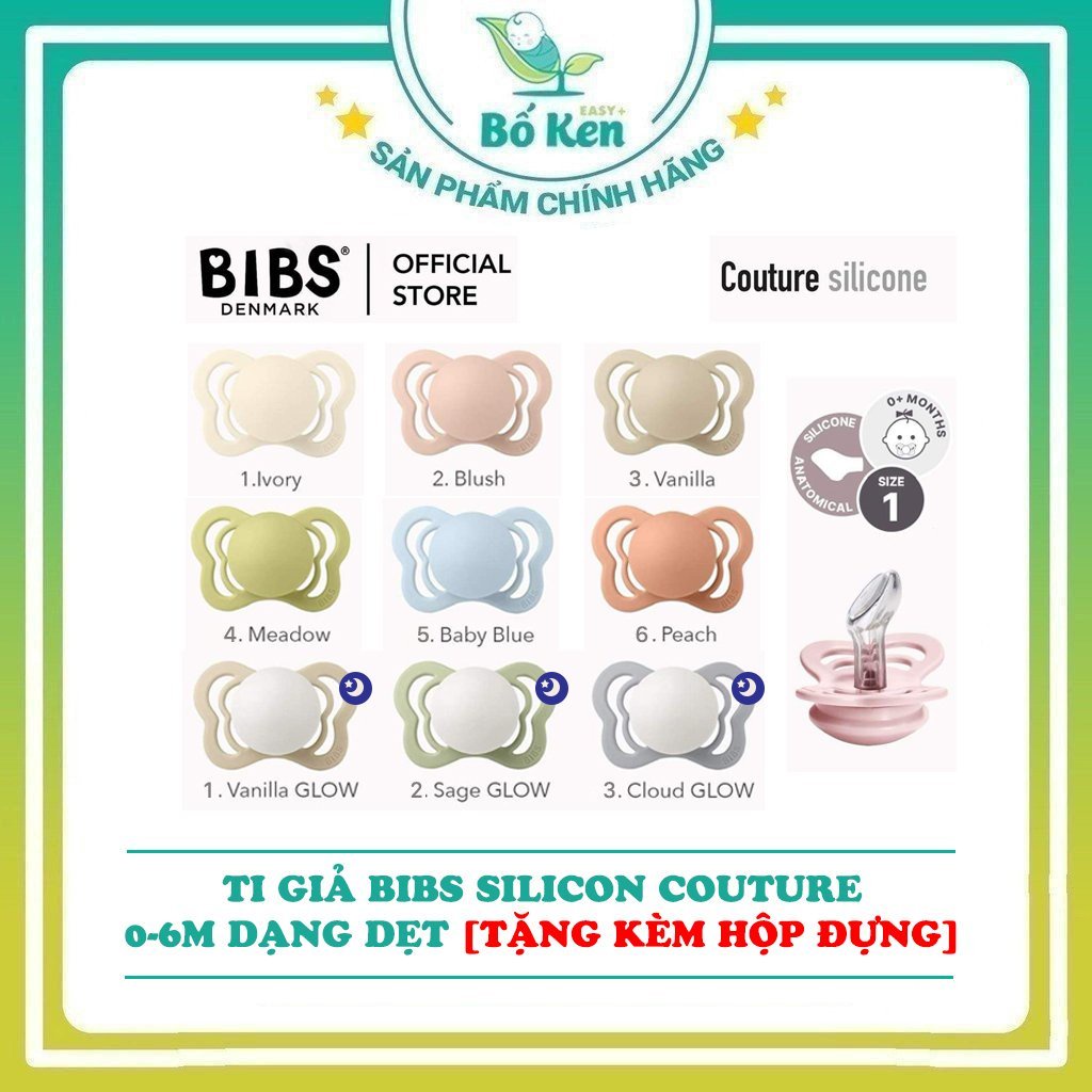 Shop Bố Ken Ti Ngậm Bibs Couture &amp; Delux [100% Hàng Chính Hãng,Tặng Kèm Hộp Đựng ]