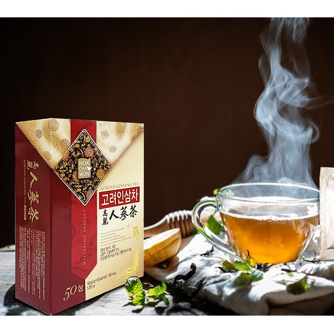 Trà Sâm Hàn Quốc Nokchawon Korean Ginseng Tea - DATE 2023 (3g x 50)