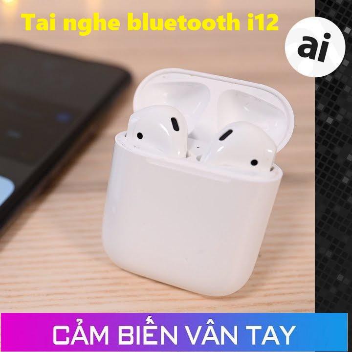 Siêu Hót Giảm giá Tai nghe Bluetooth i12 chống nước, cảm biến vân tay - Bluetooth earphones I12 5.0