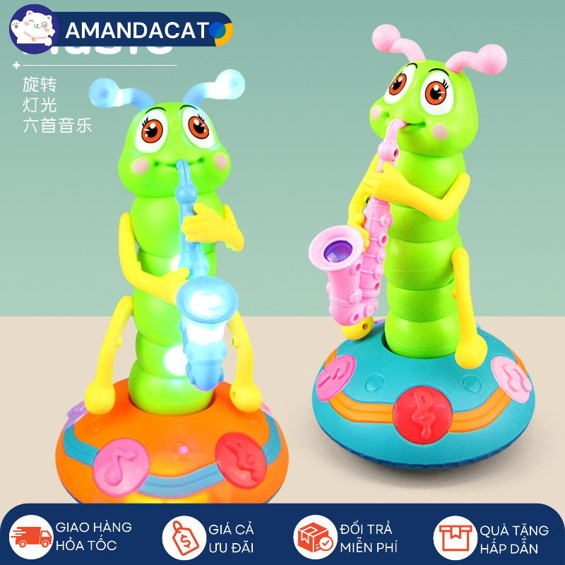 [Hàng mới về] Đồ chơi Chú Sâu Thổi kèn biết nhảy múa phát nhạc Vui nhộn