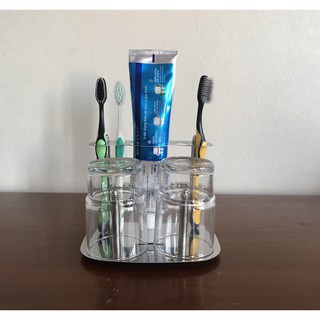 kệ để bàn chải,kem đánh răng và úp cốc(tặng 2 cốc thủy tinh)-(mã:K02)