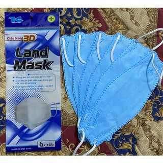 KHẨU TRANG 3D LAND MASK (TÚI 6 CHIẾC)
