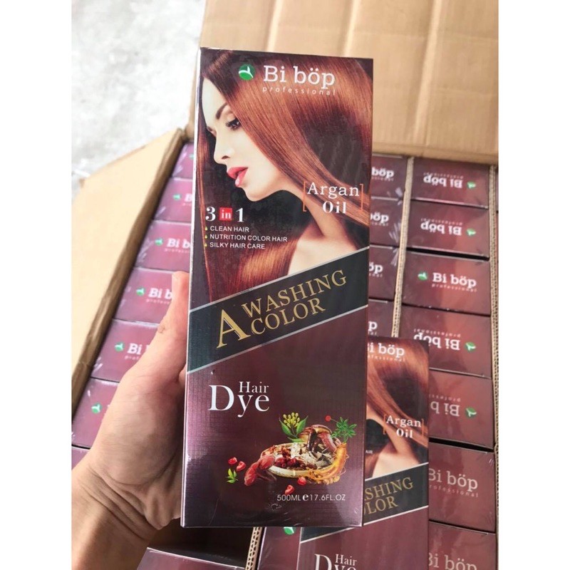 ✅ Dầu gội nhuộm phủ bạc tóc BiBop Nhật (Hàng Chính Hãng)