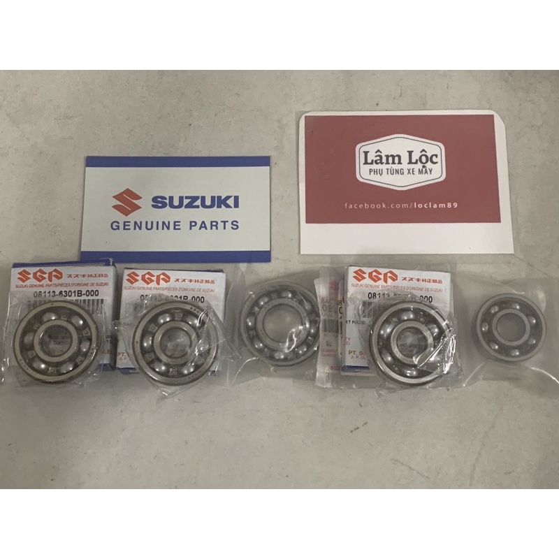 Bộ bạc đạn bánh trước sau satria fi raider fi suzuki chính hãng