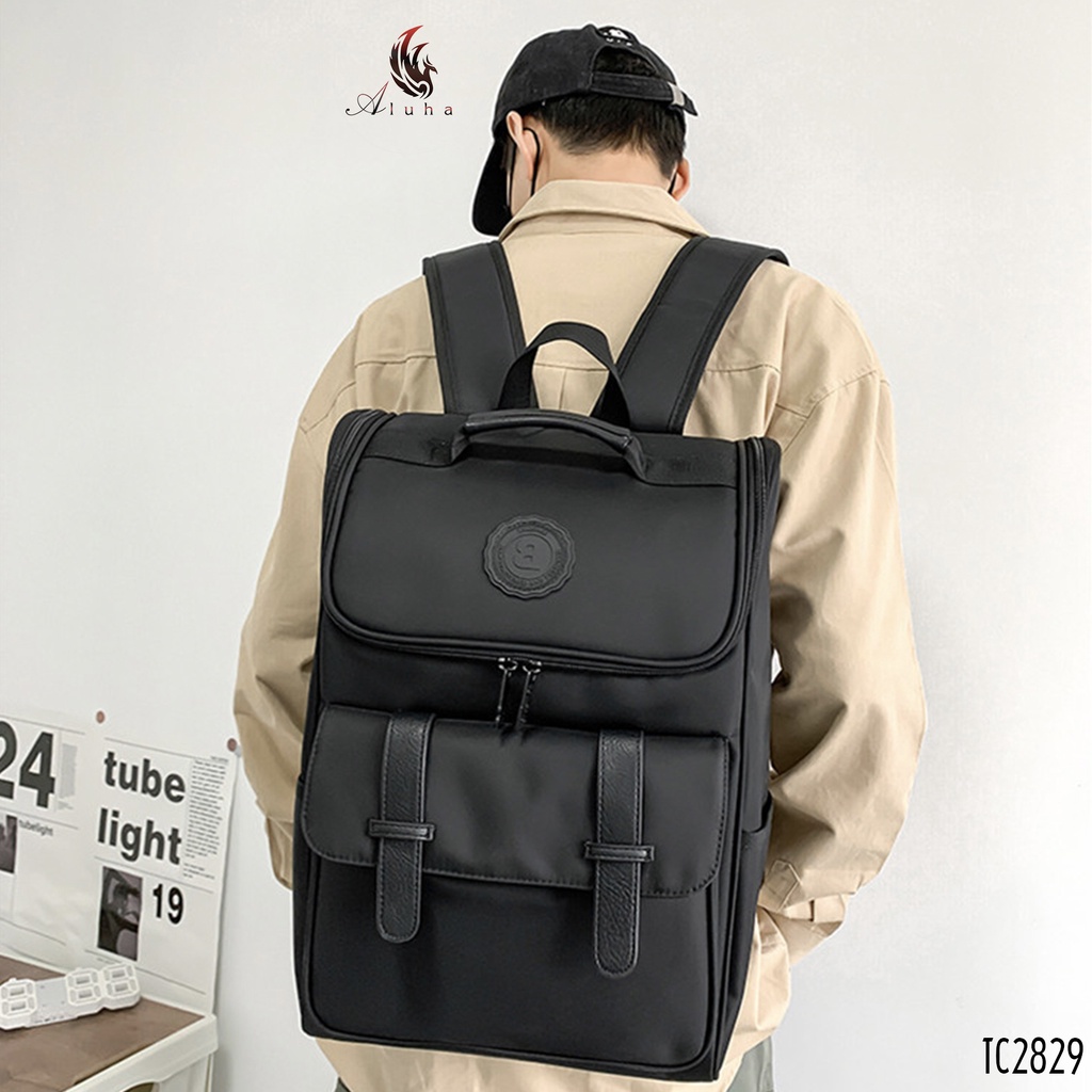 Balo Unisex kiểu dáng hiện đại trẻ trung đựng được Laptop, vải Oxford chống nước - TC2829 - Aluha
