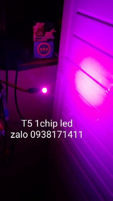 02 bóng led T5 1chip cho ex sirius vision wave nhỏ các xe máy