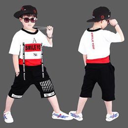 (xả) (thanh lý) Bộ hiphop bé trai Smile (Sz: 110-150)