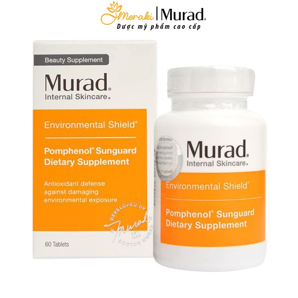 Viên uống chống nắng nội sinh Murad Pomphenol Sunguard Dietary Supplement 60 viên