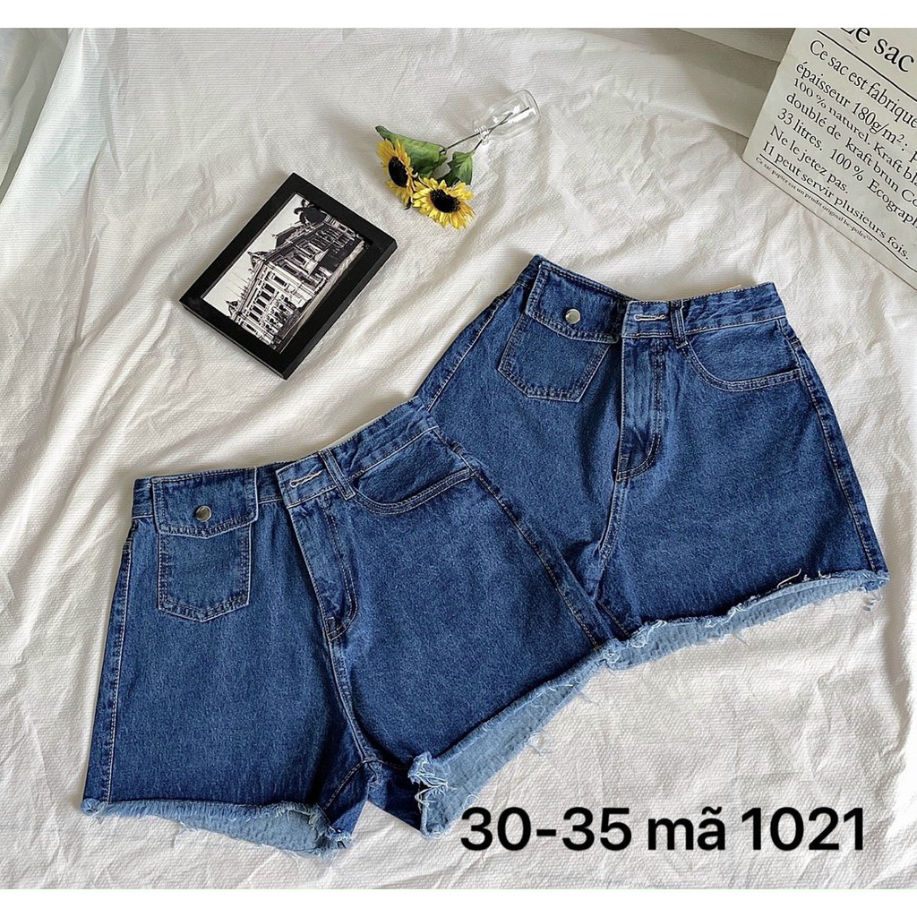 Quần Short Jeans Nữ bigsize Size 30 đến 35 Ms 1021