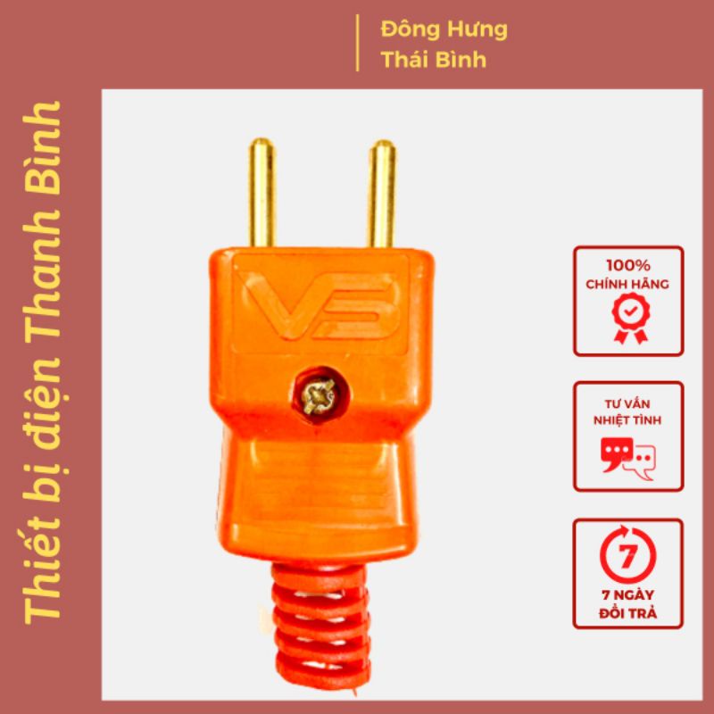 Phích Cắm Siêu Chịu Tải 6000W Màu Cam