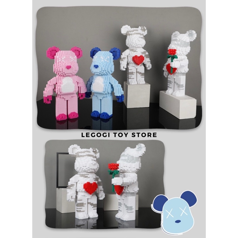 Đồ chơi lắp ráp Legogi GẤU BEARBRICK 30CM 35CM mô hình lắp ghép xếp hình